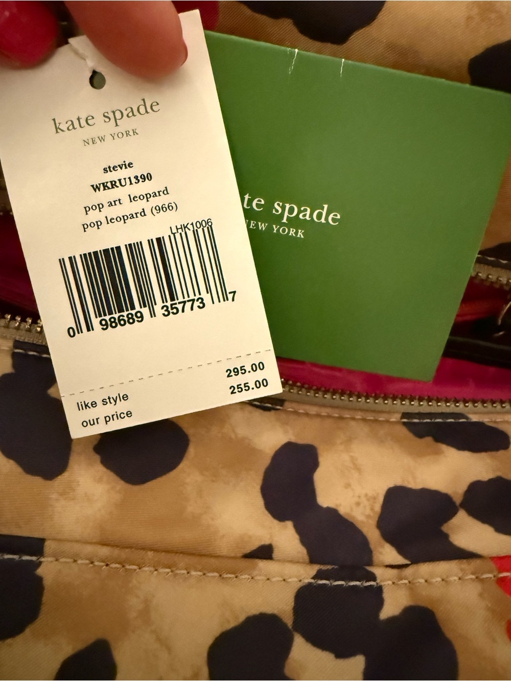 Kate Spade Stevie Pop Art Leopard Satchel EUC - Picture 11 of 13